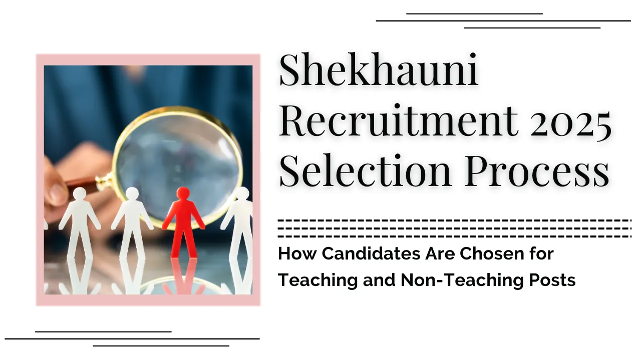 Shekhauni Recruitment 2025 Selection Process
