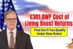 £301 DWP cost of living boost