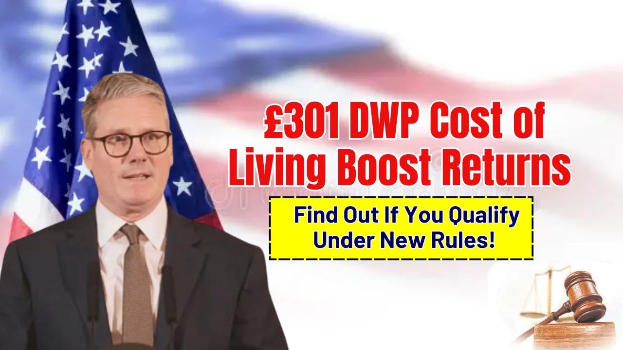 £301 DWP cost of living boost