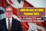 £800 UK Cost of Living Payment 2025