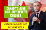 Canada June July Benefit Cheques